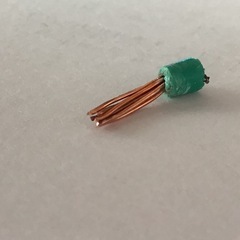 電線 直径3mm(芯線1.5mm) 約160m 約2.7kg 緑色の画像