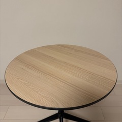 円形木製テーブル 天板約55cmの画像