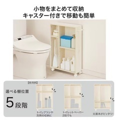 トイレ収納　ニトリの画像