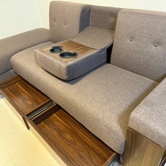 収納付き3人掛け多機能ソファ(MODERN DECO)の画像