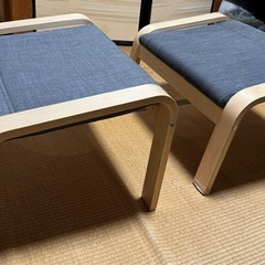 IKEA ポエング　オットマン　の画像