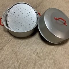 アルミ製蒸し器　ナベの画像