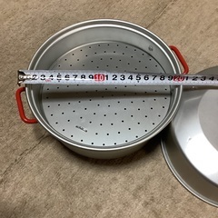 アルミ製蒸し器　ナベの画像
