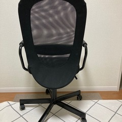 【無料】デスクチェア　ブラックの画像