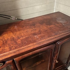 【差し上げます】天然木サイドボードの画像