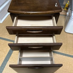 デスクワゴン サイドワゴン 袖机 キャスター付き の画像