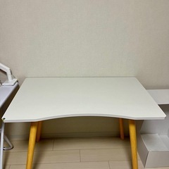 デスク　ホワイト　幅100センチの画像