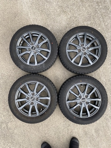 【スタッドレスタイヤ/ホイールセット】155/65R14