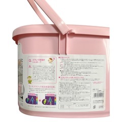 【未使用】イノマタ化学 足湯 足湯専科 26cm 12L 足湯バケツ バケツ パステルピンク 介護 冷え対策 日本製の画像