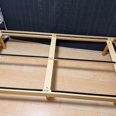(女性使用美品)シングルベッド マットレス・ベッドフレームセットの画像