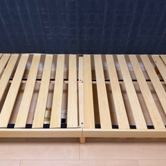 (女性使用美品)シングルベッド マットレス・ベッドフレームセットの画像