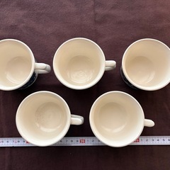 ぶどう柄　ティーカップ　マグカップ　5個まとめの画像