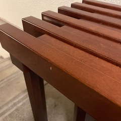 伸び縮みする椅子　ベンチの画像