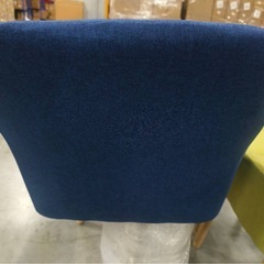 新品ダイニングチェア ネイビー4脚セット 布張り北欧風デザインファブリック製がの画像