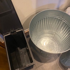 渡辺金属工業 オバケツM70 トタン材 ゴミ箱 30L ユニード の画像
