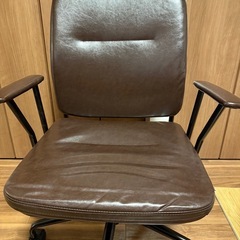 ニトリ ワークチェア 　Nシールド スモーク DH DBRの画像