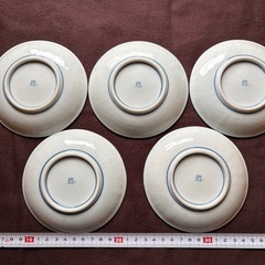 小皿　藍海　銘々皿　5個まとめの画像