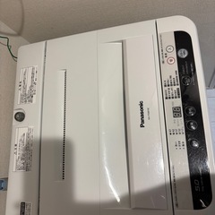 Panasonic洗濯機　単身用　の画像