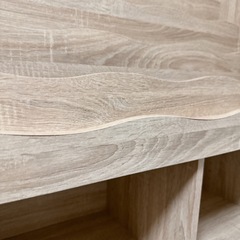 元値1万円 極美品LOWYA ロウヤ 絵本棚 絵本ラック 棚 スリム 子供 子ども用シェルフ ランドセルラック 教科書 収納 御洒落 幅90cm ラック 単体 オークの画像