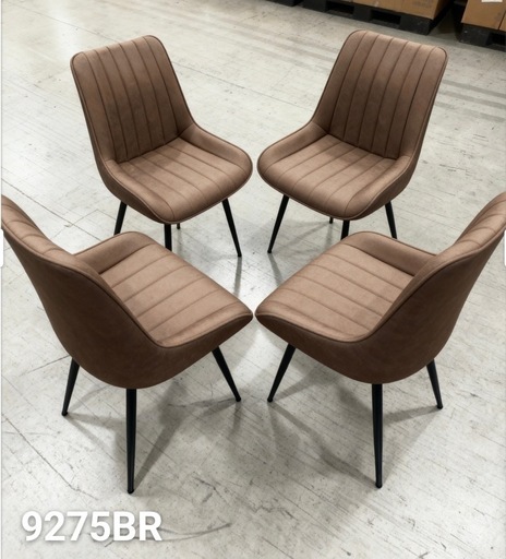 ダイニングチェア　反毛皮　疲れにくい おしゃれ 北欧風ブラウン2脚セット ダイニングチェア 反毛皮 疲れにくい おしゃれ 北欧風ブラウン2脚