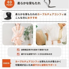 姿勢サポートチェア カーブル（Curble）チェアコンフィの画像
