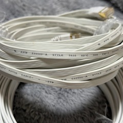 【CAT.7】ウルトラフラットLANケーブル　15m×2点の画像