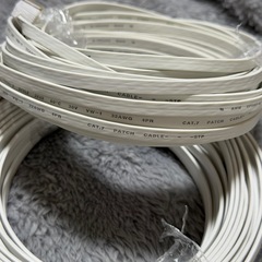 【CAT.7】ウルトラフラットLANケーブル　15m×2点の画像