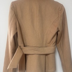 【️riendaリエンダ】ショートウールコート M ベージュ／ベルト付きの画像