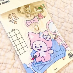 未開封イッジWDZYユナ　公式キャラクターキーリングの画像