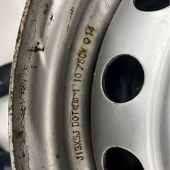 5J 13インチ　オフセット45 PCD100 4穴　ハブ径 54mm 中古４本の画像