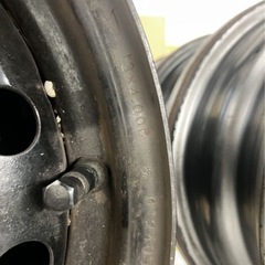 スチールホイール PCD100 4H 4穴　13インチ　オフセット45 中古４本　ハブ径54mmの画像