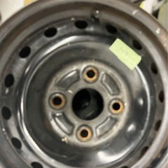 スチールホイール PCD100 4H 4穴　13インチ　オフセット45 中古４本　ハブ径54mmの画像