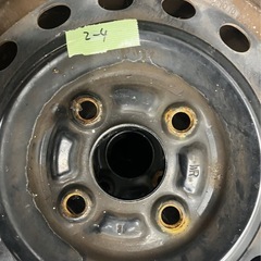 スチールホイール PCD100 4H 4穴　ハブ径54mm offset45 13インチ　4J 中古４本　の画像