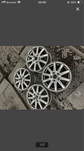 SPORT RUOTA 15in 6J+53 PCD114.3 5穴　4本セット