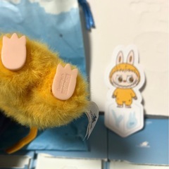 Y ラブブ イニシャル アルファベット ぬいぐるみペンダントの画像