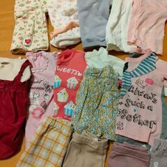 女の子向き春秋８０サイズセットの画像