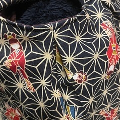 1点物 羽織りリメイクバッグの画像