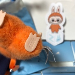 Z ラブブ イニシャル アルファベット ぬいぐるみペンダントの画像