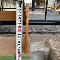 昭和レトロ　木製ブックスタンドの画像