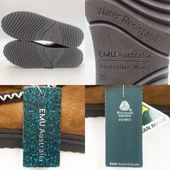 【未使用】EMU Australia エミュ Platinum Outback Scuff ムートン クロッグ サンダル W9/26cm Chestnut WP11874 レディースの画像