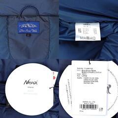 【未使用】ナンガ Blue Snow White 別注 オリジナル ダウン ジャケット L ネイビー E1AB07G5 メンズ NANGAの画像