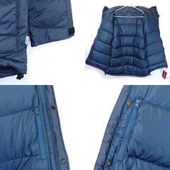【未使用】ナンガ Blue Snow White 別注 オリジナル ダウン ジャケット L ネイビー E1AB07G5 メンズ NANGAの画像