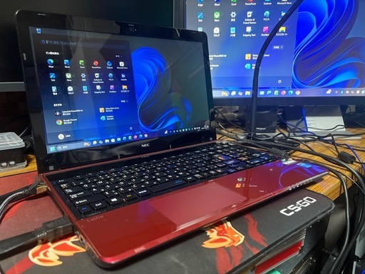 [取引中] NEC ノートパソコン Windows11 25H2 CPU i7-4710MQ メモリ8GB SSD256GB+HDD1TB Blu-ray Office2021