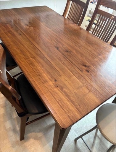 ダイニングテーブル　ウォールナット　ウォルナット