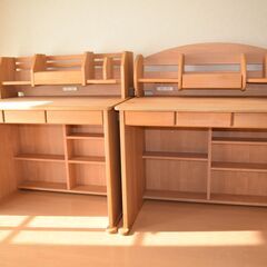 【早い者勝ち】学習机×２セット 堀田木工所 DUCK(ダック) デスクの画像