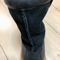 極美品☆ 【UGG】 BURKERT レザー ムートンブーツ 黒 スエードの画像