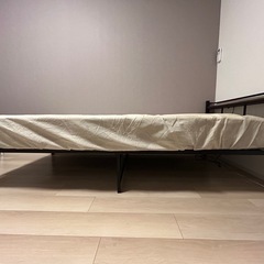 パイプベッド、マットレスセットの画像