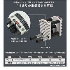 FIELDOORブロックダンベル22kg2個セット の画像
