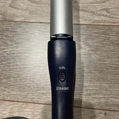 SALONIA サロニア 2WAY ストレート カール ヘアアイロン コテ　ネイビーの画像