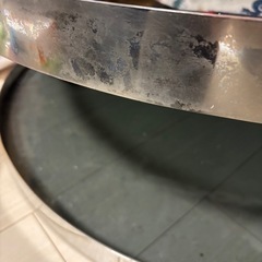 センターテーブル　丸テーブル 90センチ　ガラスの画像